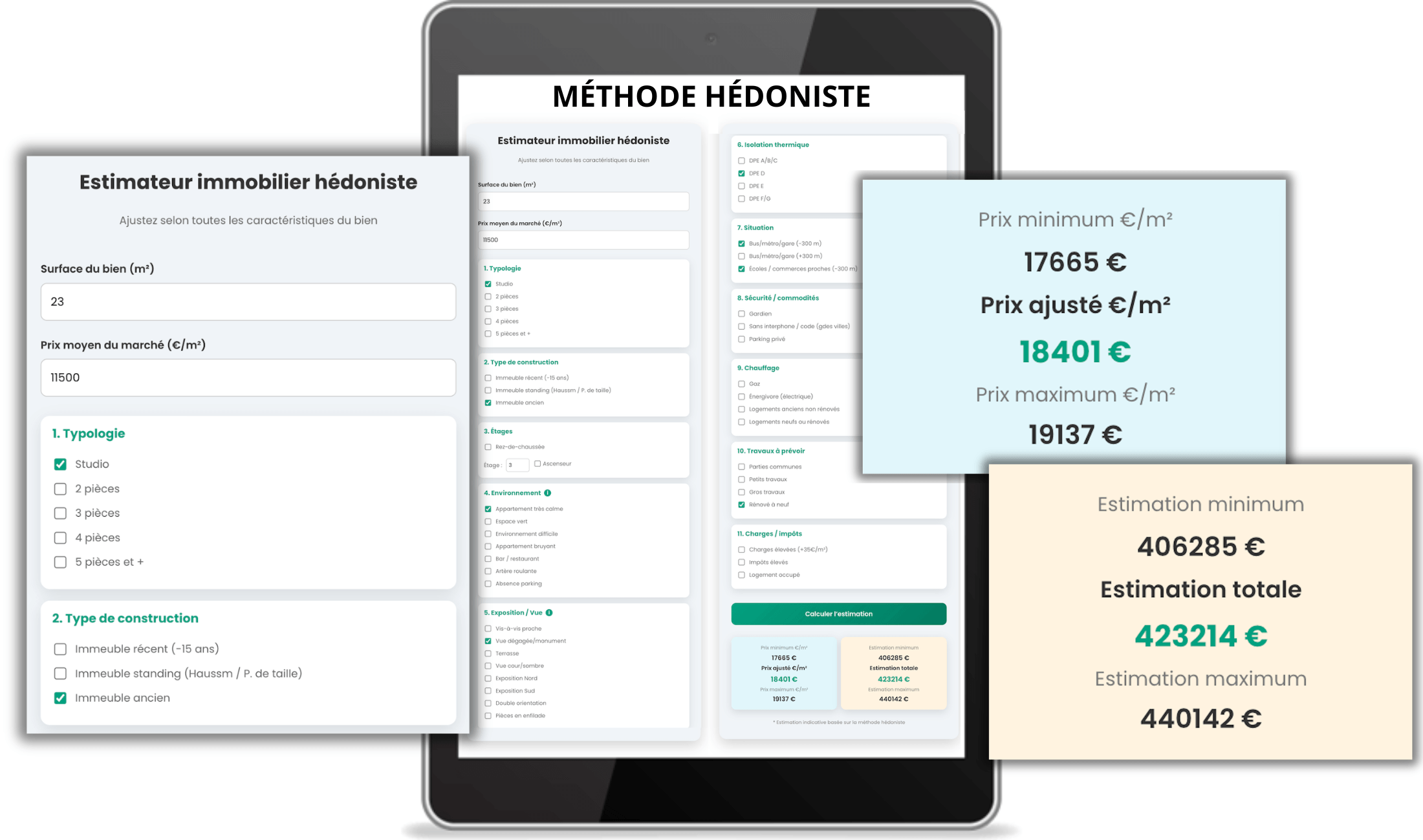 Simulateur basé sur les caractéristiques du bien