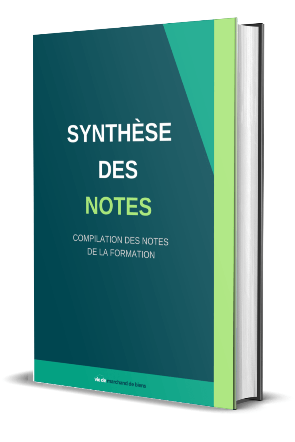Livret synthèse des notes - formation marchand de biens